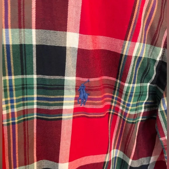 - Ralph Lauren flannel shirt. - Picture 3 of 8